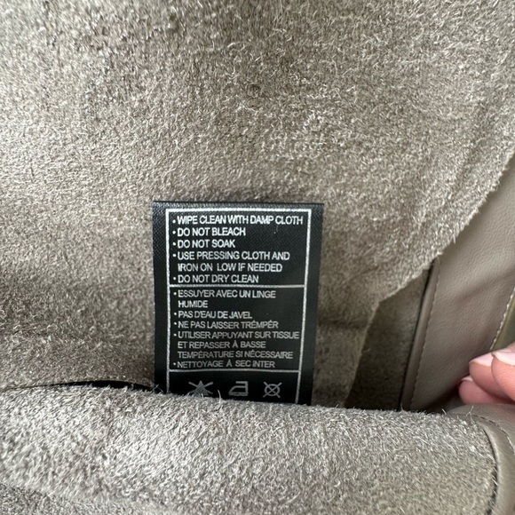 BB Dakota Moto Boho Peppin Vegan Leather Drapey Jacket Vegan XS Small Tan New - Picture 14 of 16